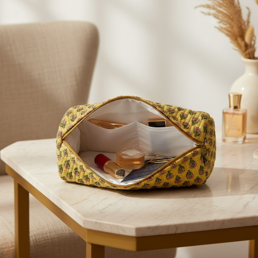 Cosmetic Pouch – One-of-a-Kind Designs (New Jaipur Batch)