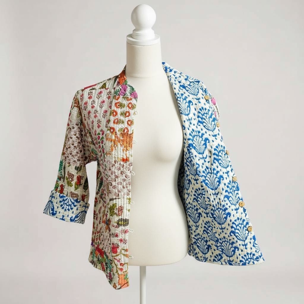 Quilted Jacket - Patchwork/Reversible