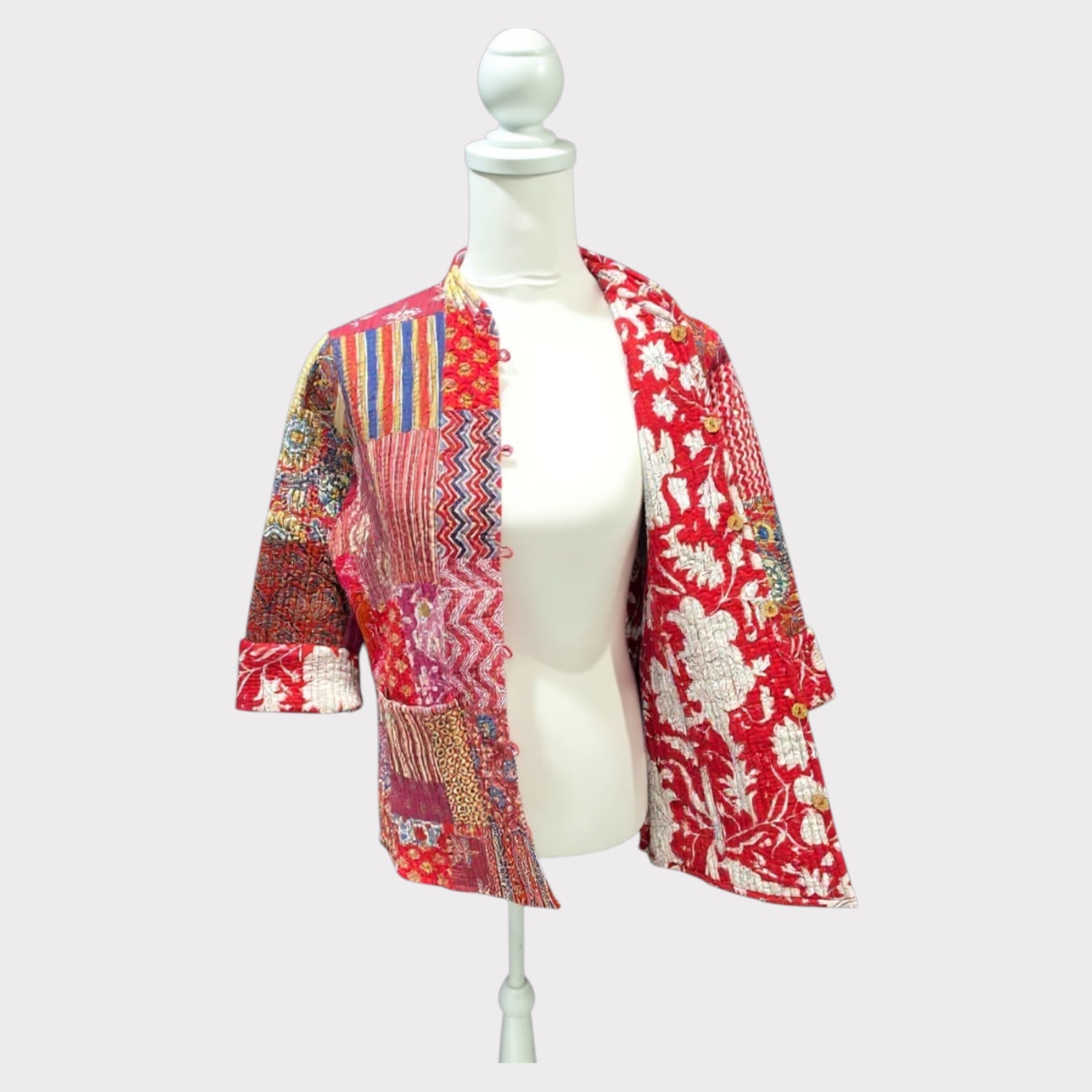 Quilted Jacket - Patchwork/Reversible