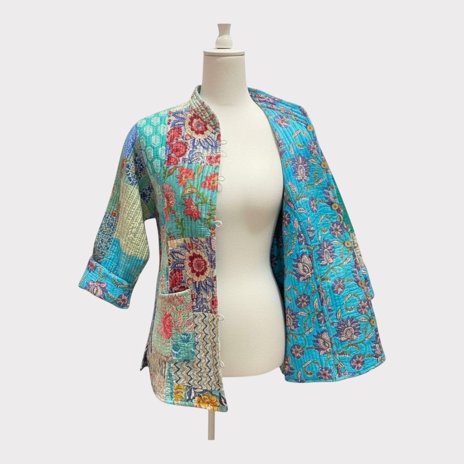 Quilted Jacket - Patchwork/Reversible