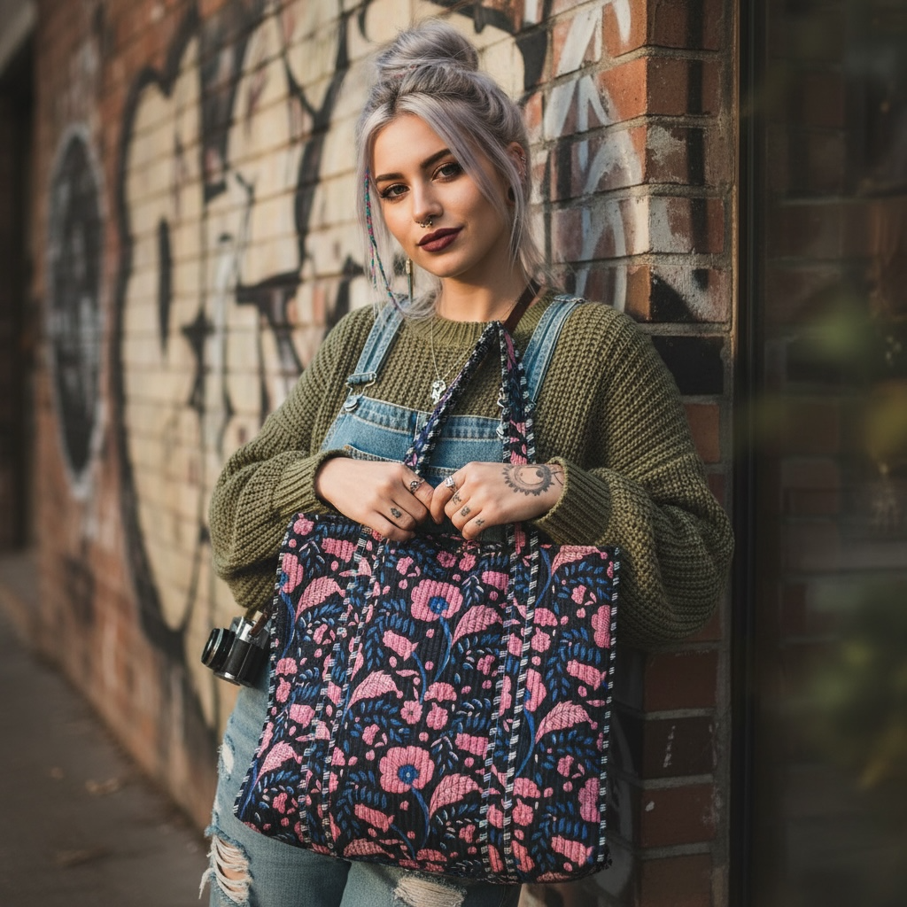 Reversible Quilted Tote - **Latest Drop**