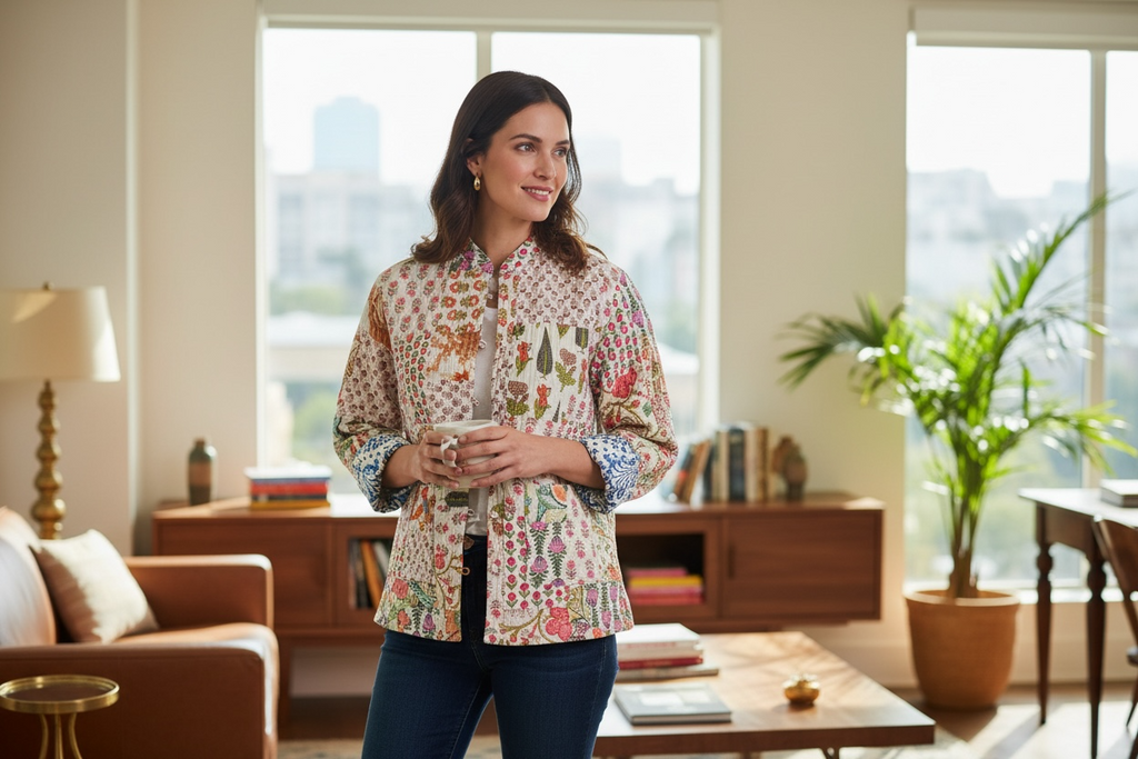 Quilted Jacket - Patchwork/Reversible