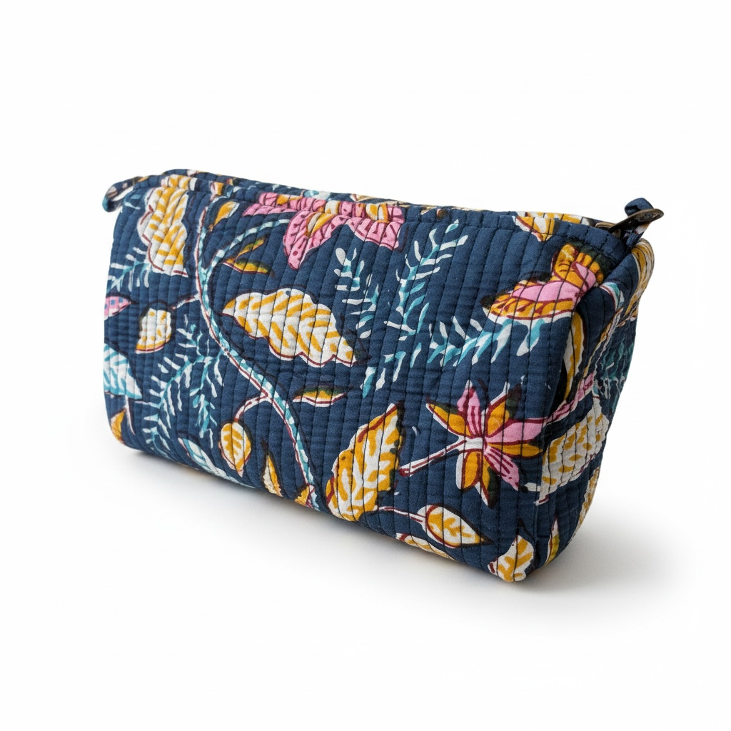 Cosmetic Pouch – One-of-a-Kind Designs (New Jaipur Batch)