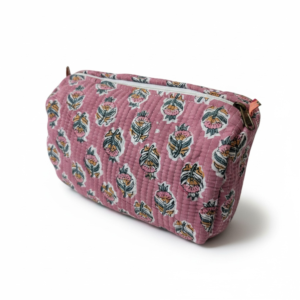 Cosmetic Pouch – One-of-a-Kind Designs (New Jaipur Batch)
