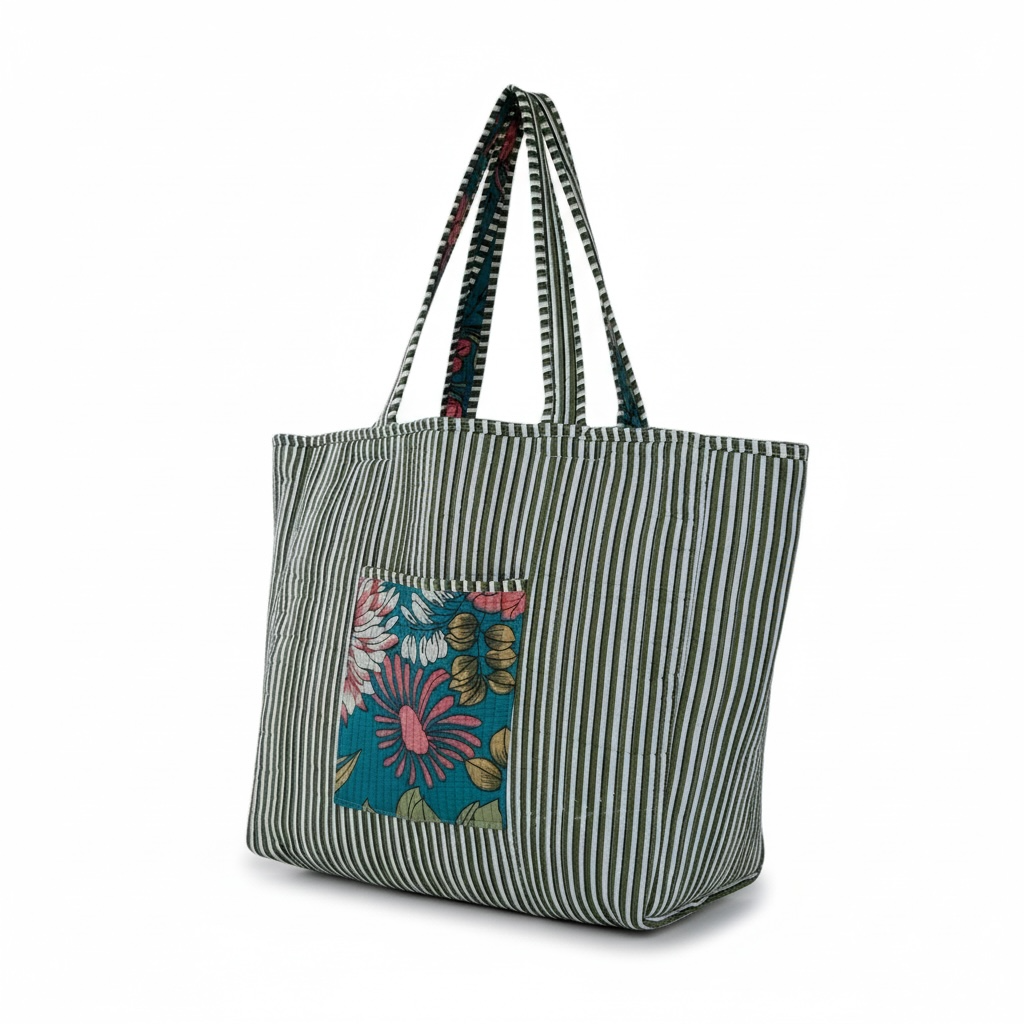 Reversible Quilted Tote - **Latest Drop**